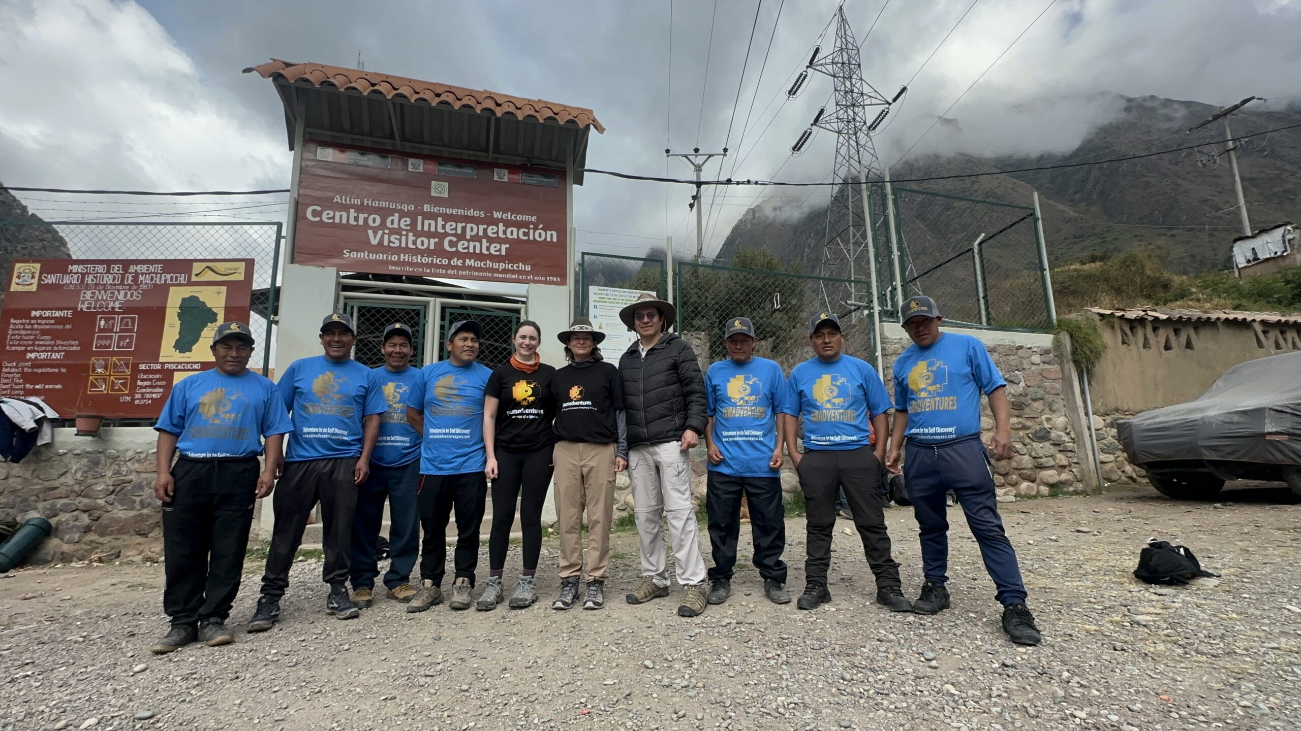 Travelers walking the historic Inca Trail