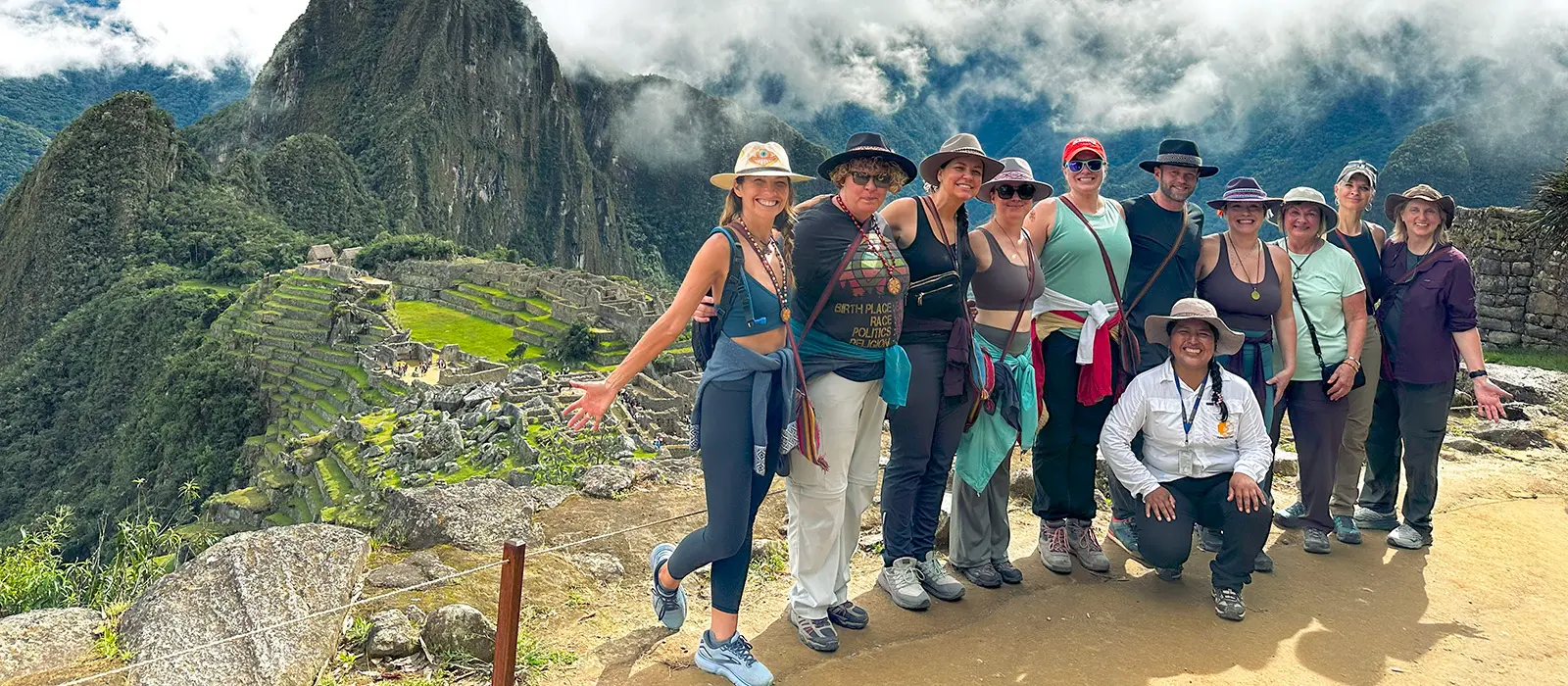 Pumadventures travelers visiting Machu Picchu