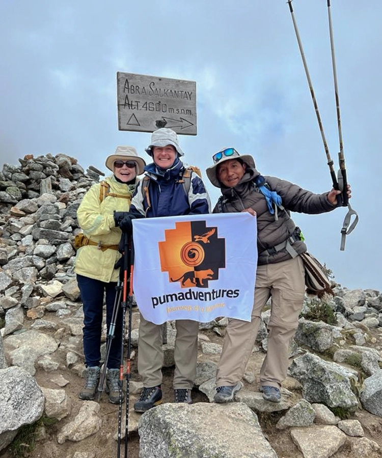 Snow-covered Salkantay mountain in the Peruvian Andes